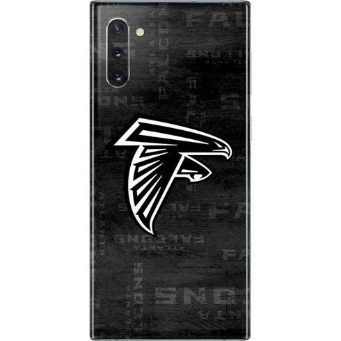 NFL Atlanta Falcons Black & White Galaxy Note 10 Skin
