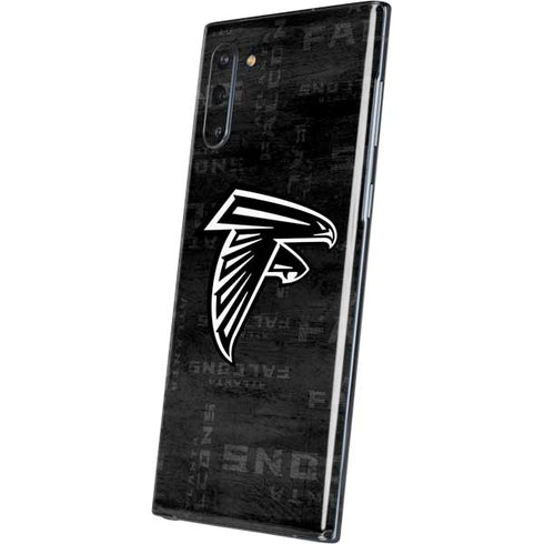 NFL Atlanta Falcons Black & White Galaxy Note 10 Skin