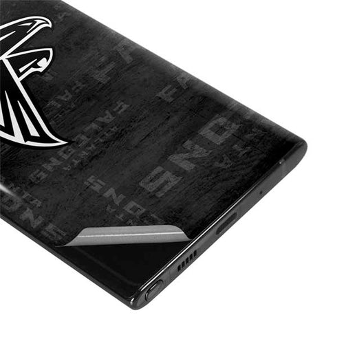 NFL Atlanta Falcons Black & White Galaxy Note 10 Skin