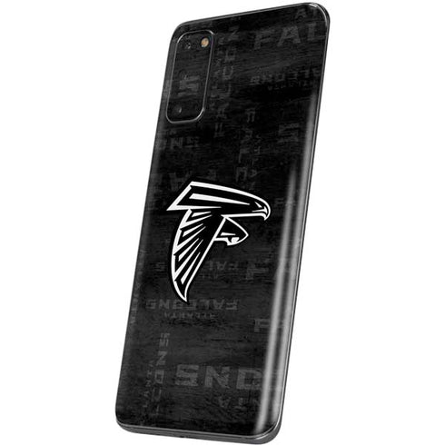 NFL Atlanta Falcons Black & White Galaxy S20 Skin