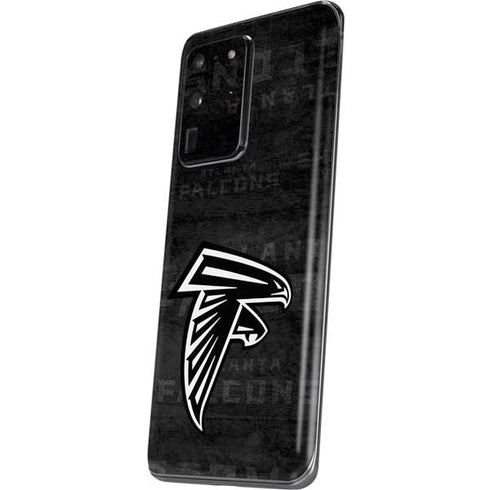 NFL Atlanta Falcons Black & White Galaxy S20 Ultra 5G Skin