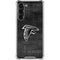 NFL Atlanta Falcons Black & White Galaxy S24 FE Clear Case