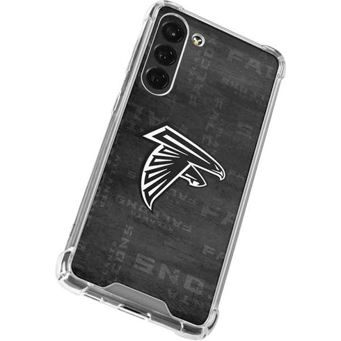 NFL Atlanta Falcons Black & White Galaxy S24 FE Clear Case