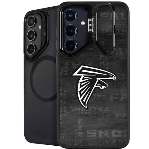 NFL Atlanta Falcons Black & White Galaxy S25 Kickstand Case