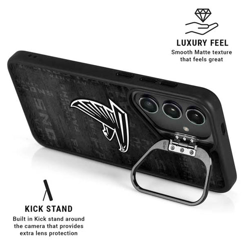 NFL Atlanta Falcons Black & White Galaxy S25 Kickstand Case
