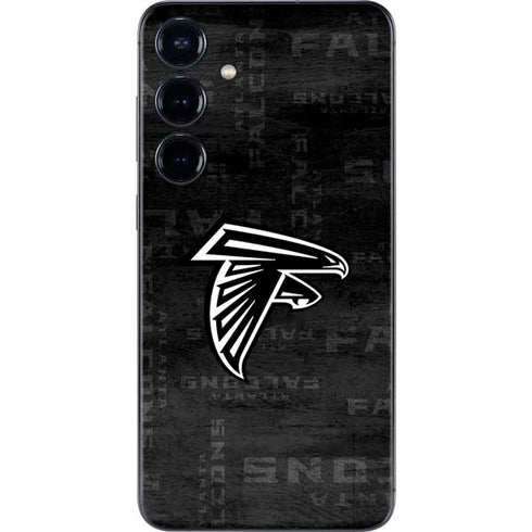 NFL Atlanta Falcons Black & White Galaxy S25 Plus Skin