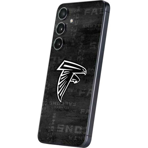NFL Atlanta Falcons Black & White Galaxy S25 Plus Skin