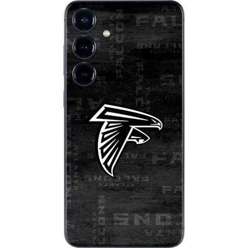 NFL Atlanta Falcons Black & White Galaxy S25 Skin