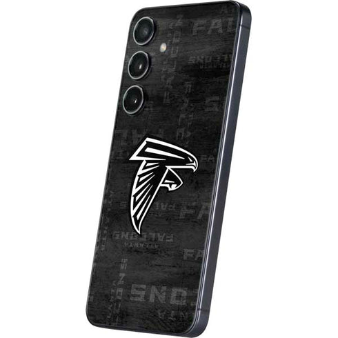 NFL Atlanta Falcons Black & White Galaxy S25 Skin