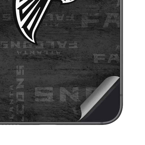 NFL Atlanta Falcons Black & White Galaxy S24 Skin