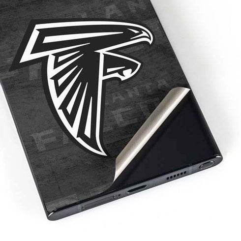 NFL Atlanta Falcons Black & White Galaxy S25 Ultra Skin