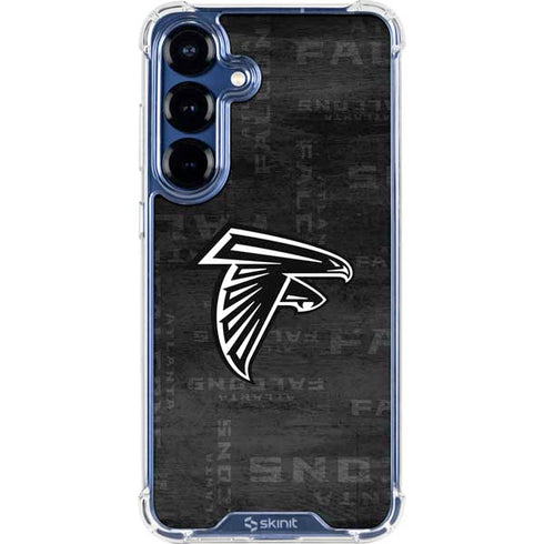 NFL Atlanta Falcons Black & White Galaxy S25 Clear Case