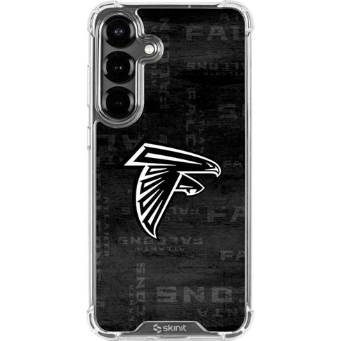 NFL Atlanta Falcons Black & White Galaxy S26 Clear Case