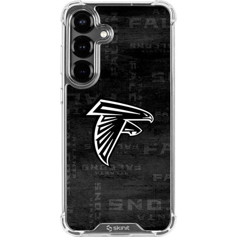 NFL Atlanta Falcons Black & White Galaxy S26 Plus Clear Case