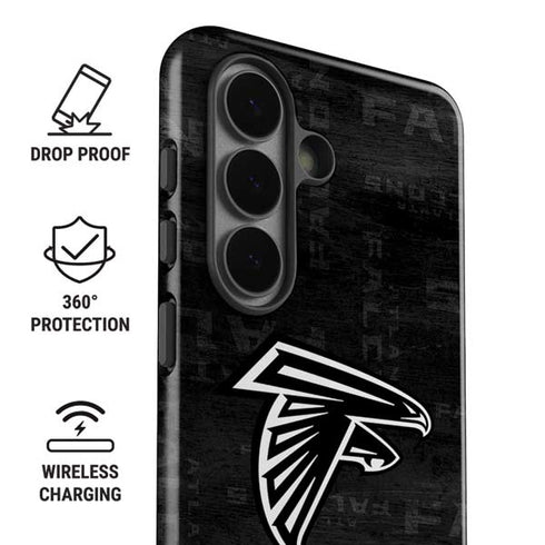 NFL Atlanta Falcons Black & White Galaxy S26 Plus Impact Case