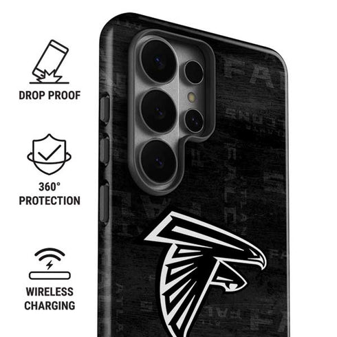 NFL Atlanta Falcons Black & White Galaxy S26 Ultra Impact Case