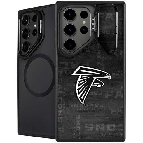 NFL Atlanta Falcons Black & White Galaxy S26 Ultra Kickstand Case