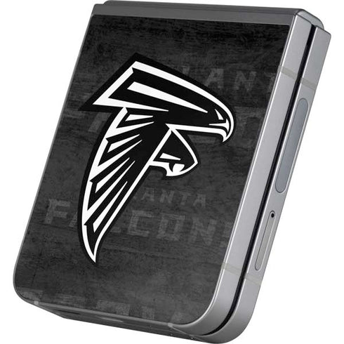 NFL Atlanta Falcons Black & White Galaxy Z Flip6 Skin