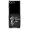 NFL Atlanta Falcons Black & White Galaxy Z Flip7 Clear Case
