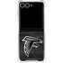 NFL Atlanta Falcons Black & White Galaxy Z Flip7 Clear Case