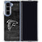 NFL Atlanta Falcons Black & White Galaxy Z Fold5 5G Clear Case