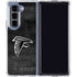 NFL Atlanta Falcons Black & White Galaxy Z Fold5 5G Clear Case