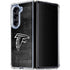 NFL Atlanta Falcons Black & White Galaxy Z Fold5 5G Clear Case