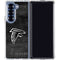 NFL Atlanta Falcons Black & White Galaxy Z Fold6 Clear Case