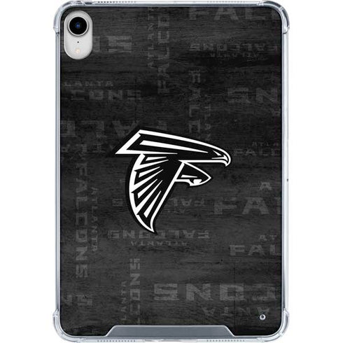 NFL Atlanta Falcons Black & White iPad 11th Gen (2025) Clear Case