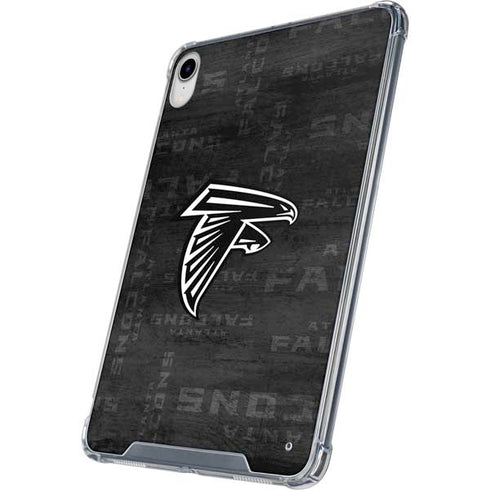 NFL Atlanta Falcons Black & White iPad 11th Gen (2025) Clear Case