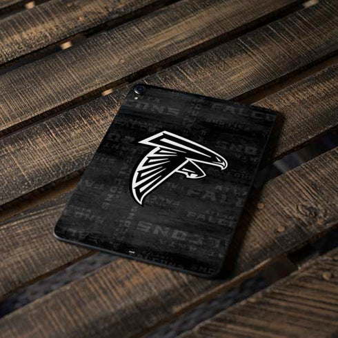 NFL Atlanta Falcons Black & White Apple iPad Pro Skin