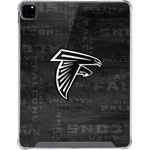 NFL Atlanta Falcons Black & White iPad Pro 12.9in (2020) Clear Case