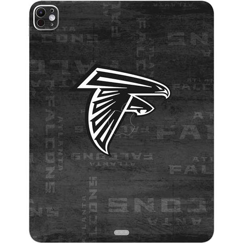 NFL Atlanta Falcons Black & White iPad Pro 13in M4 (2024) Skin