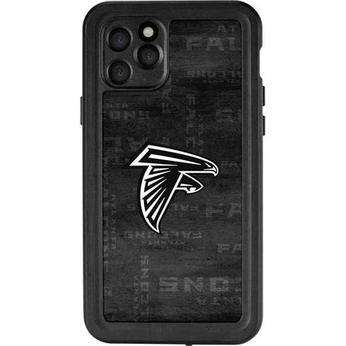 NFL Atlanta Falcons Black & White iPhone 11 Pro Waterproof Case