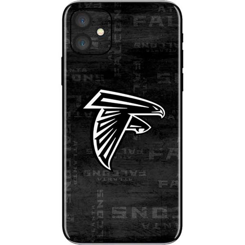 NFL Atlanta Falcons Black & White iPhone 11 Skin