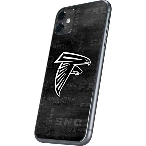 NFL Atlanta Falcons Black & White iPhone 11 Skin