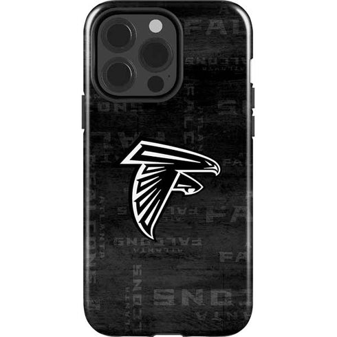 NFL Atlanta Falcons Black & White iPhone 15 Pro Impact Case