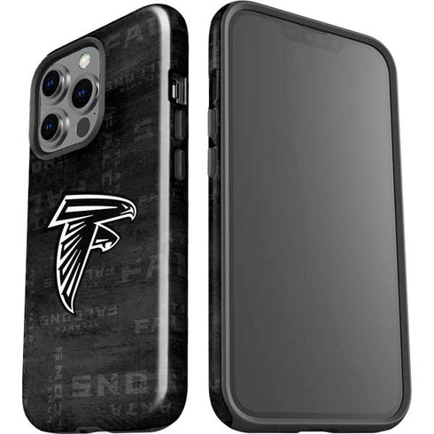 NFL Atlanta Falcons Black & White iPhone 15 Pro Impact Case