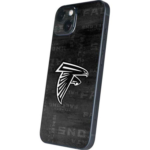 NFL Atlanta Falcons Black & White iPhone 15 Skin