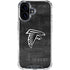 NFL Atlanta Falcons Black & White iPhone 16 Clear Case