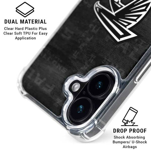 NFL Atlanta Falcons Black & White iPhone 16 MagSafe Case