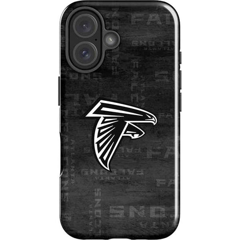 NFL Atlanta Falcons Black & White iPhone 16 Plus Impact Case