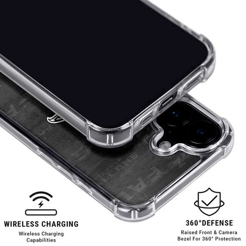 NFL Atlanta Falcons Black & White iPhone 16 Plus MagSafe Case