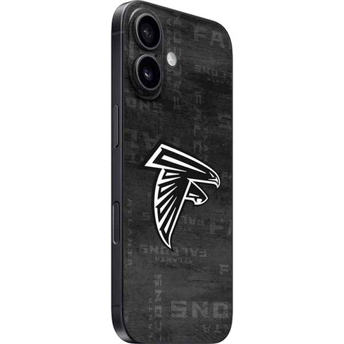 NFL Atlanta Falcons Black & White iPhone 16 Plus Skin
