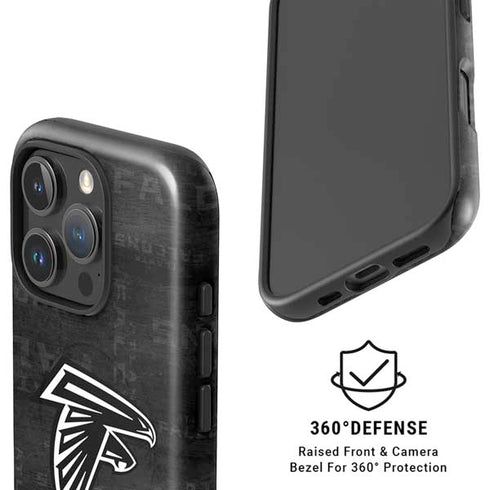 NFL Atlanta Falcons Black & White iPhone 16 Pro Magsafe Impact Case