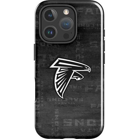 NFL Atlanta Falcons Black & White iPhone 16 Pro Max Impact Case