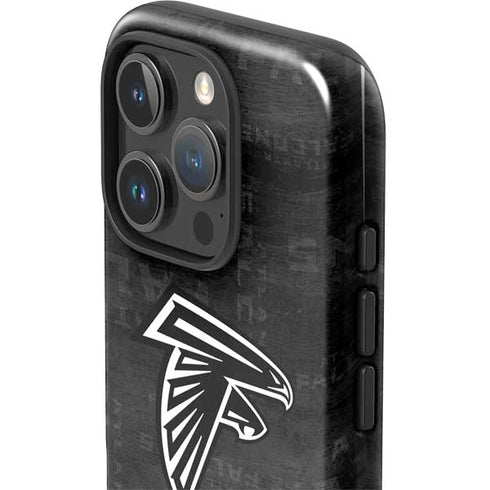 NFL Atlanta Falcons Black & White iPhone 16 Pro Max Impact Case