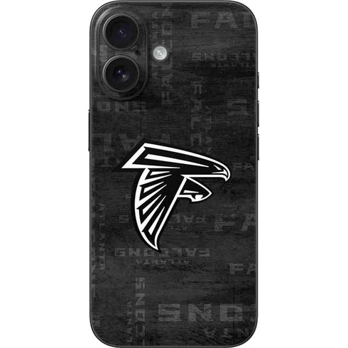 NFL Atlanta Falcons Black & White iPhone 16 Skin