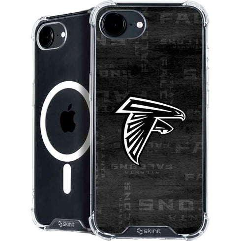 NFL Atlanta Falcons Black & White iPhone 16e MagSafe Case