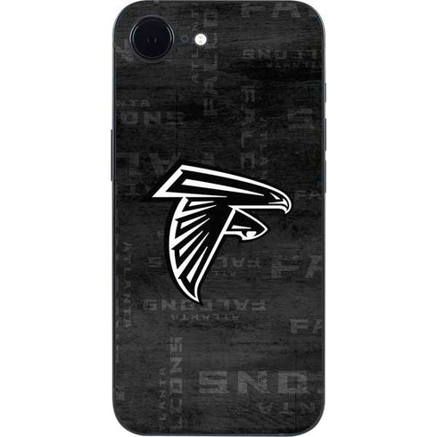 NFL Atlanta Falcons Black & White iPhone 16e Skin
